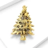 New European and American style Christmas tree brooch, alloy enamel fashionable accessory, oil-drip corsage, versatile wholesale Application Scenario